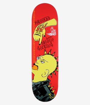 Krooked Geering Guest Pro Punx Mini Series 8.5" Skateboard Deck (red)