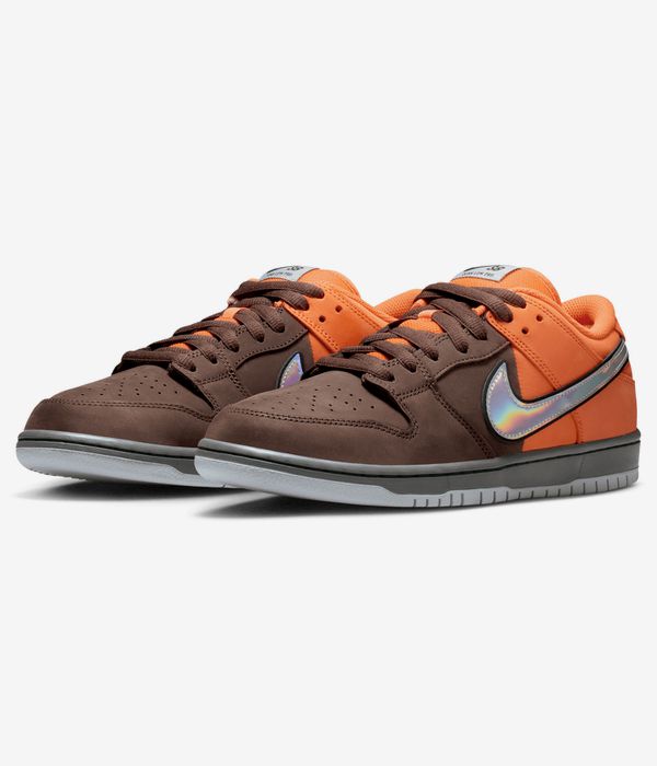 Nike SB Dunk Low Pro Schoen (safety orange wolf grey baroque)