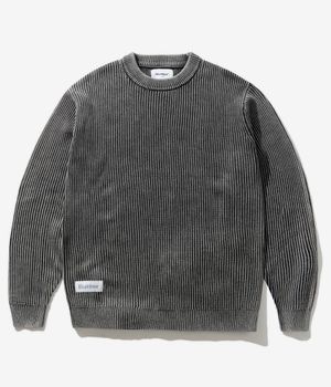 Butter Goods Bleach Knit Sweatshirt (black)