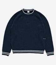 Pop Trading Company Knitted Logo Sweatshirt (navy)
