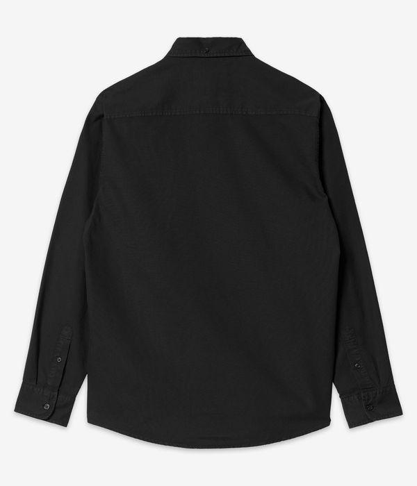 Carhartt WIP Bolton Oxford Camisa (black garment dyed)