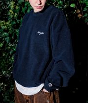 Magenta Script Sweatshirt (navy)
