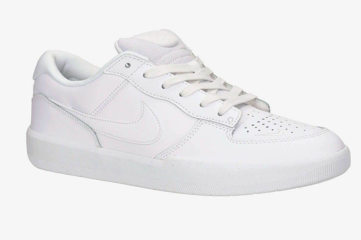 Nike SB Force 58 Premium Leather Scarpa (white white white)