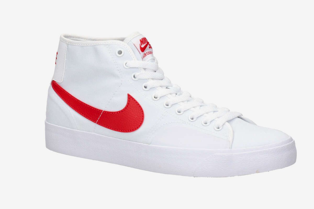 Nike SB BLZR Court Mid Zapatilla (white university red)