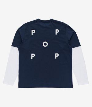 Pop Trading Company Logo Long sleeve (navy)