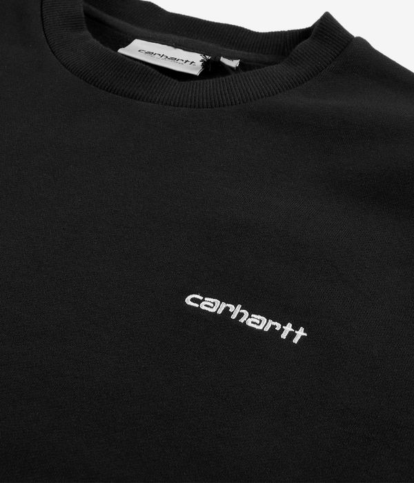 Carhartt WIP Script Embroidery Felpa (black white)