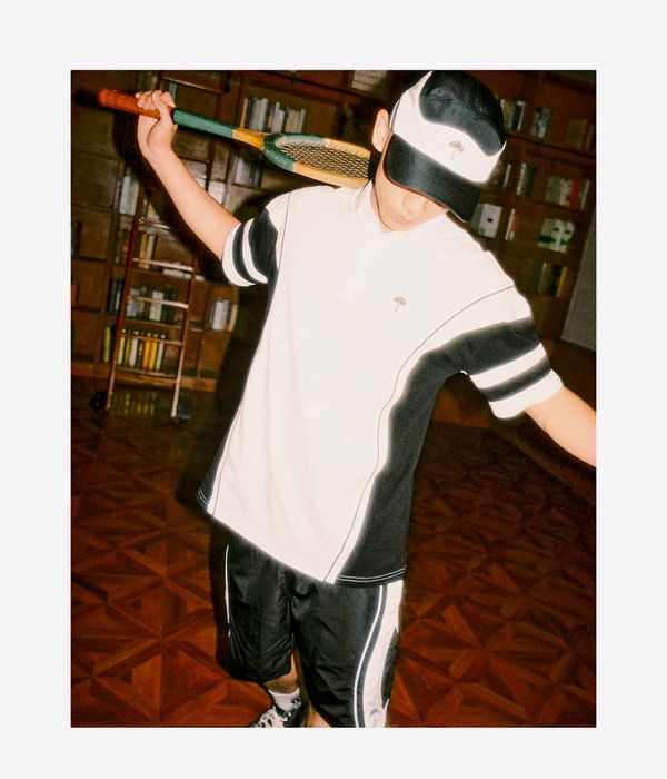 Hélas Match Point Polo-Shirt (pique white black)