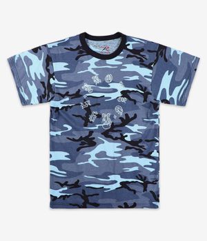 Bronze 56k Old E Spiral T-Shirty (blue camo)