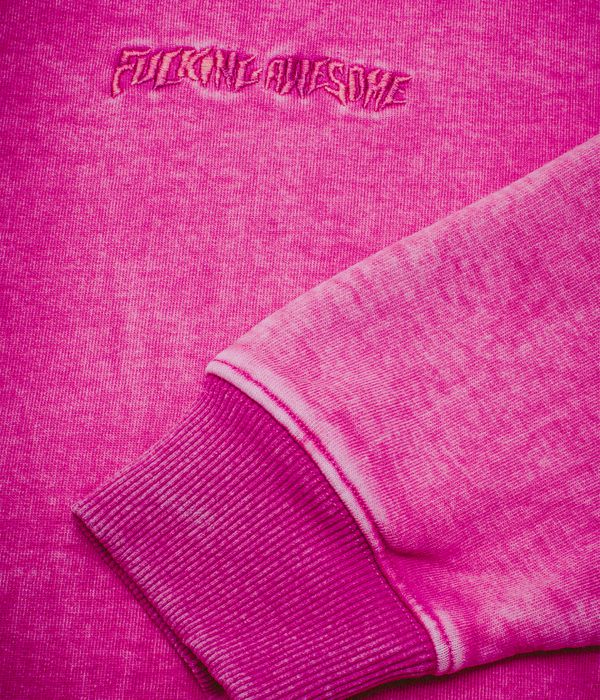 Fucking Awesome Little Stamp Snow Wash Sweater (magenta)