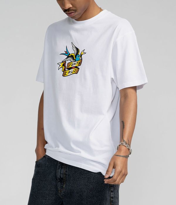 Santa Cruz Sommer Sparrow Front T-Shirt (white)