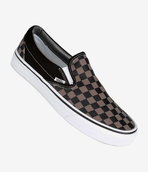 Vans Classic Slip-On Shoes (black pewter checkerboard)