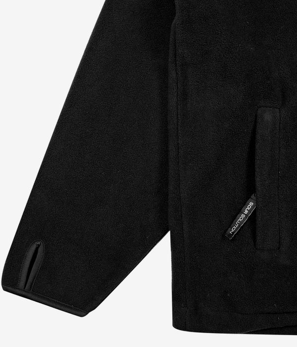 SOUR SOLUTION Micro Fleece Half Zip Sweater (black)