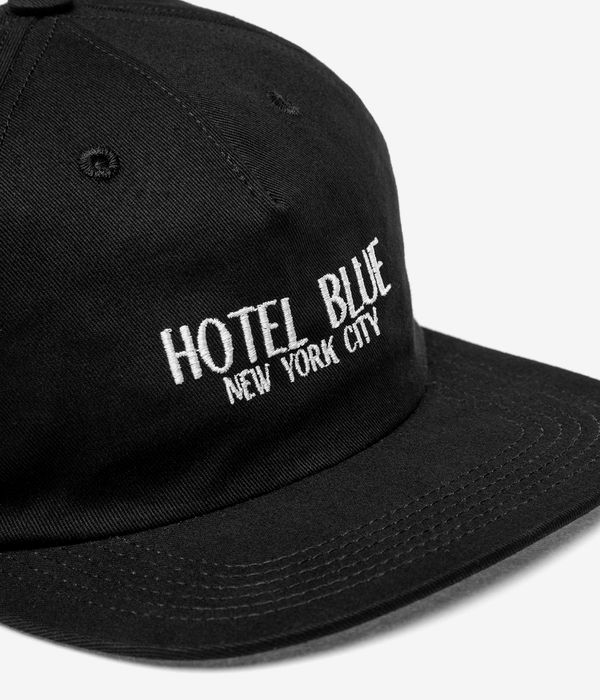 Hotel Blue Logo 5 Panel Cappellino (black)