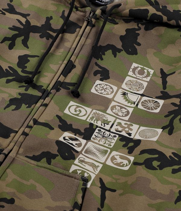 Passport Kollaasi Hoodie (woodland camo)