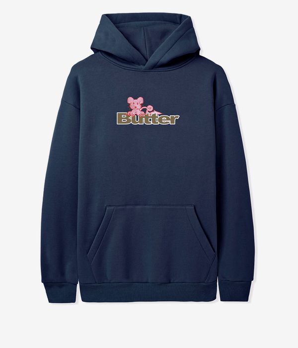 Butter Goods Rat Logo Hoodie (navy)