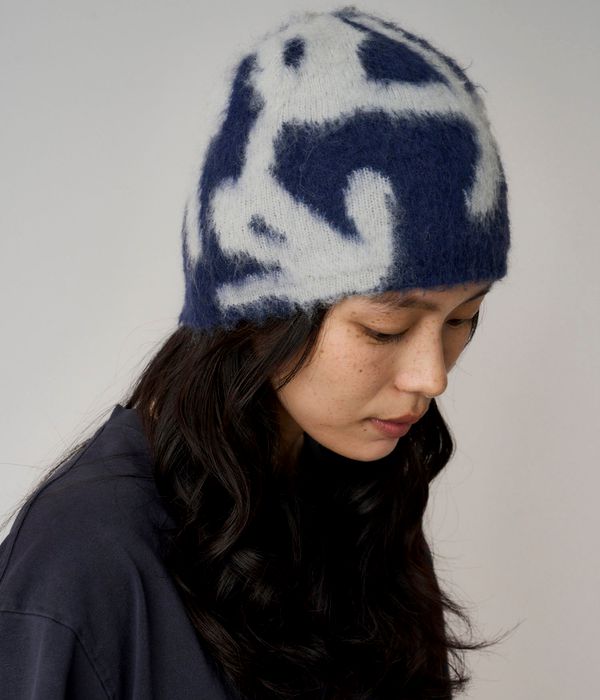 Gramicci Mohair Burly Runningman Bonnet (midnight)