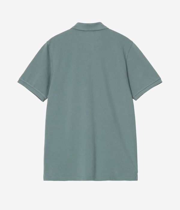Carhartt WIP Chase Puque Polo-Shirt (silver pine gold)