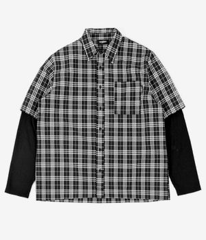 Wasted Paris Tartan Bones Camicia (black white)