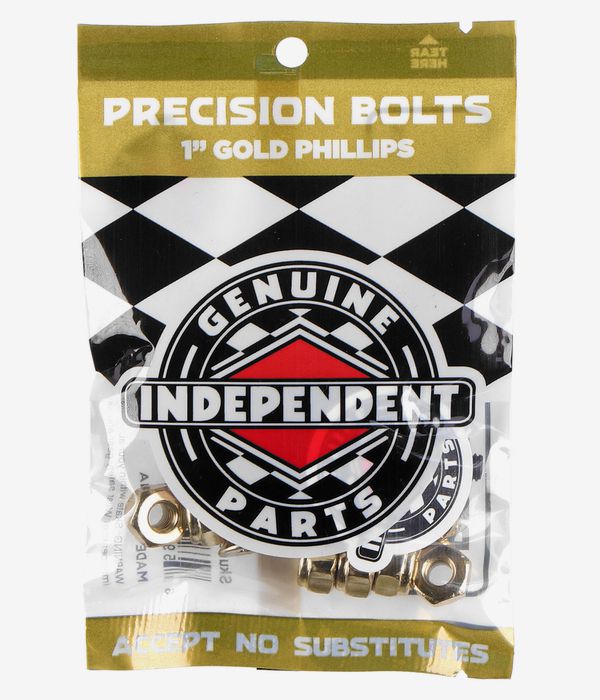 Independent 1" Bouten pakket (black gold) Phillips Flathead (countersunk)