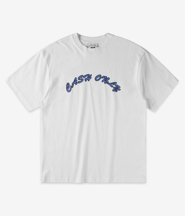 Cash Only Grid Logo T-Shirt (white)