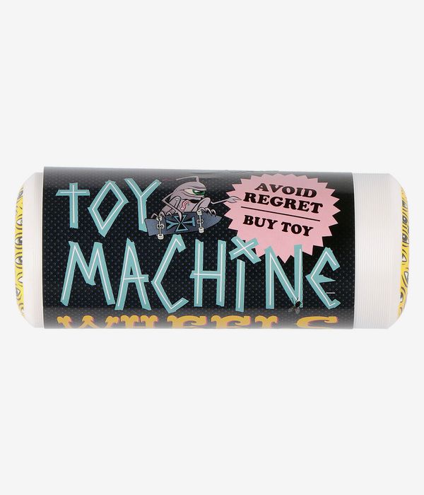 Toy Machine All Seeing Ruote (white yellow) 52mm 100A pacco da 4