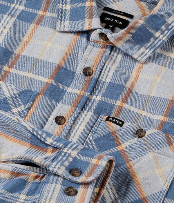 Brixton Vintage Wash Shirt (blue soft blue orange)
