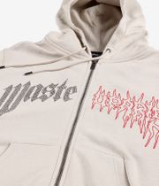 Wasted Paris Crown Pitcher Zip-Sweatshirt avec capuchon (dune)