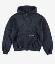 Butter Goods Waffle Zip-Hoodie (black overdye)