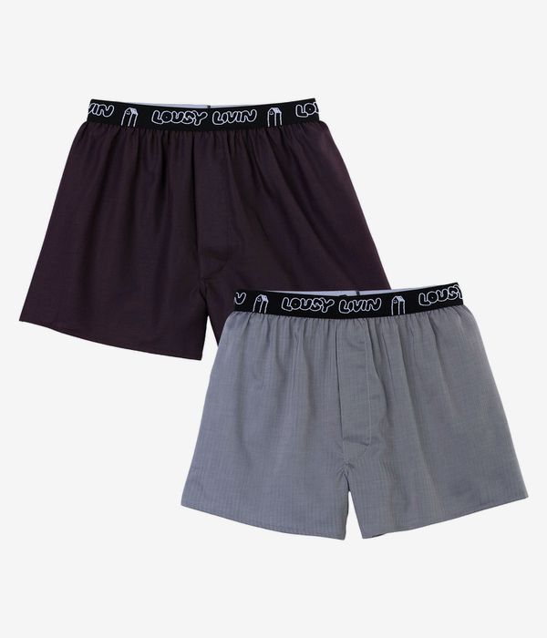 Lousy Livin Boxerbriefs Boxershorts (herringbone) 2er Pack