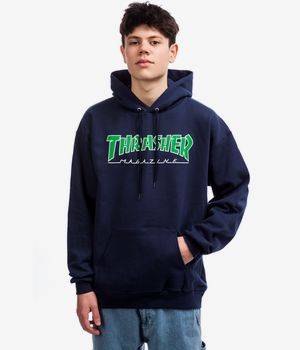 Thrasher Outlined sweat à capuche (navy)