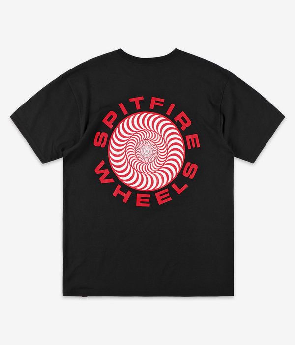Spitfire Classic '87 Swirl Fill T-Shirt (black red white)