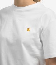 Carhartt WIP W' Chase Organic Camiseta women (white gold)