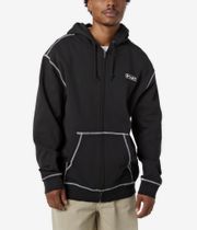 HUF Stretch Zip-Hoodie (black)