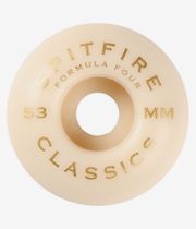 Spitfire Formula Four Classic Wheels (white orange) 53mm 101A 4 Pack
