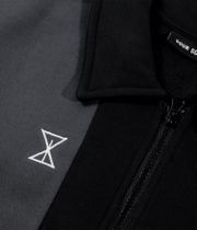 SOUR SOLUTION Collar Quarter Zip Sweatshirt (black grey)