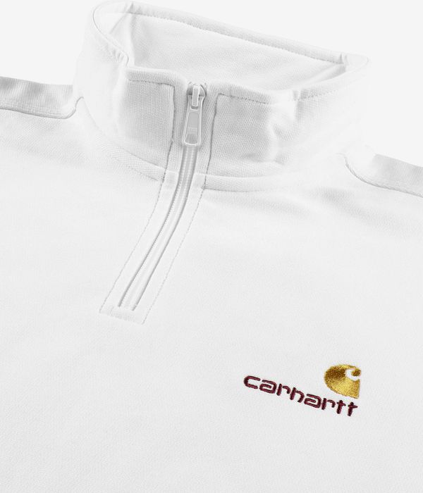 Carhartt WIP American Script Half Zip Sweater (white)