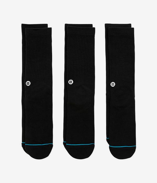Stance Icon Socks US 6-12 (black) 3 Pack
