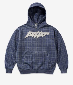 Butter Goods Amplify Zip-Hoodie (washed navy plaid)