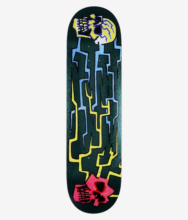 Krooked Worrest Skulls And Bolts Twin Tail Slick 8.3" Skateboard Deck (multi)