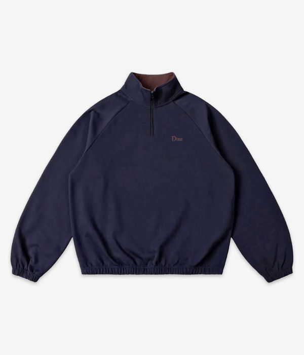 Dime Classic Terry Quarter Zip Sweater (navy)