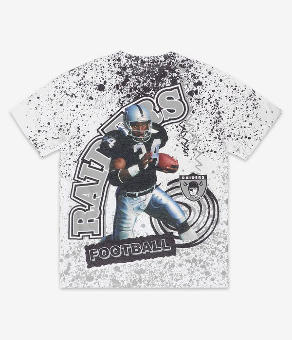 Mitchell & Ness NFL Los Angeles Raiders Player Burst Sublimated Bo Jackson Camiseta (mulit white)
