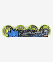 Spitfire Formula Four Conical Full Wheels (neon yellow) 58 mm 99A 4 Pack