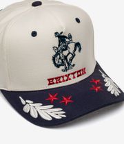 Brixton Rodeo C Snapback Cap (off white navy)