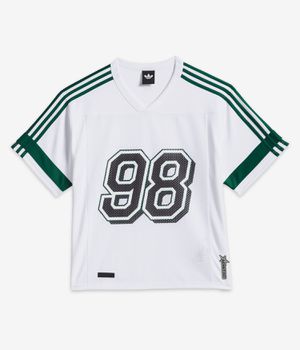 adidas Tyshawn Jersey T-Shirt (white ice gold collegiate green)