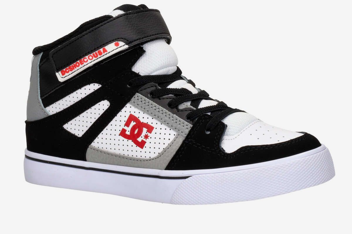 DC Pure High Top Schuh kids (white black red)