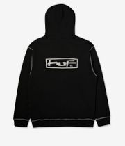 HUF Stretch Zip-Hoodie (black)