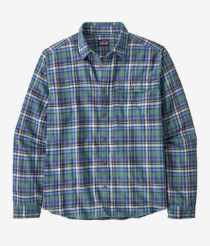 Patagonia Lighweight Fjord Flannel Shirt (nature walk smolder blue)