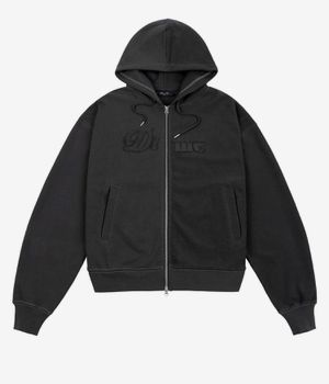 Dime Reverse French Terry Zip-Hoodie (vintage black)