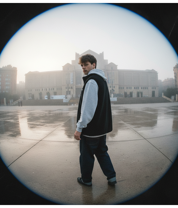 Antix Sherpa Fleece Vest (black)