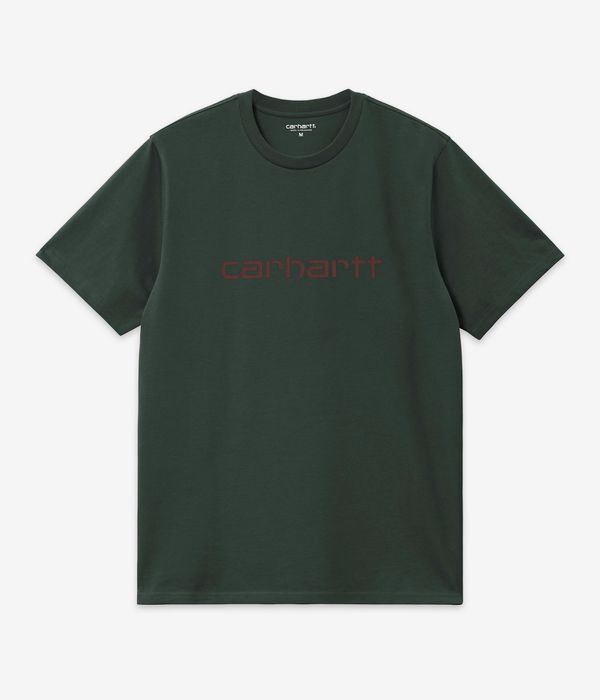 Carhartt WIP Script T-Shirty (dark scarab palisander)